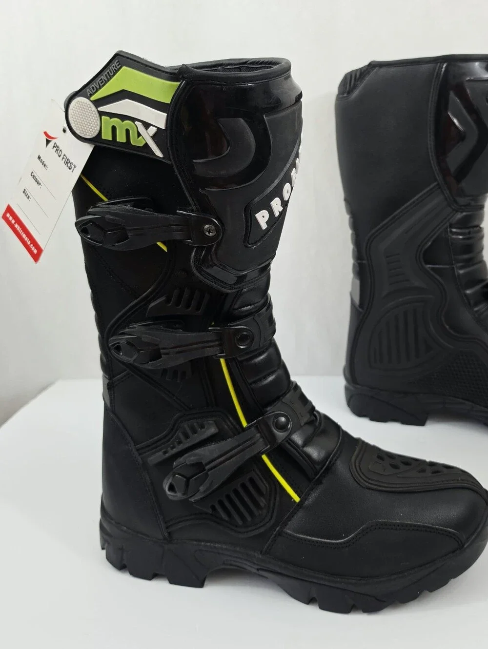 PROFIRST Genuine Leather Waterproof Motorcycle Boots
